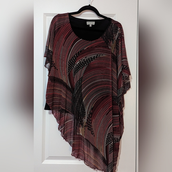 Elegant, Asymmetrical Blouse - Picture 1 of 2